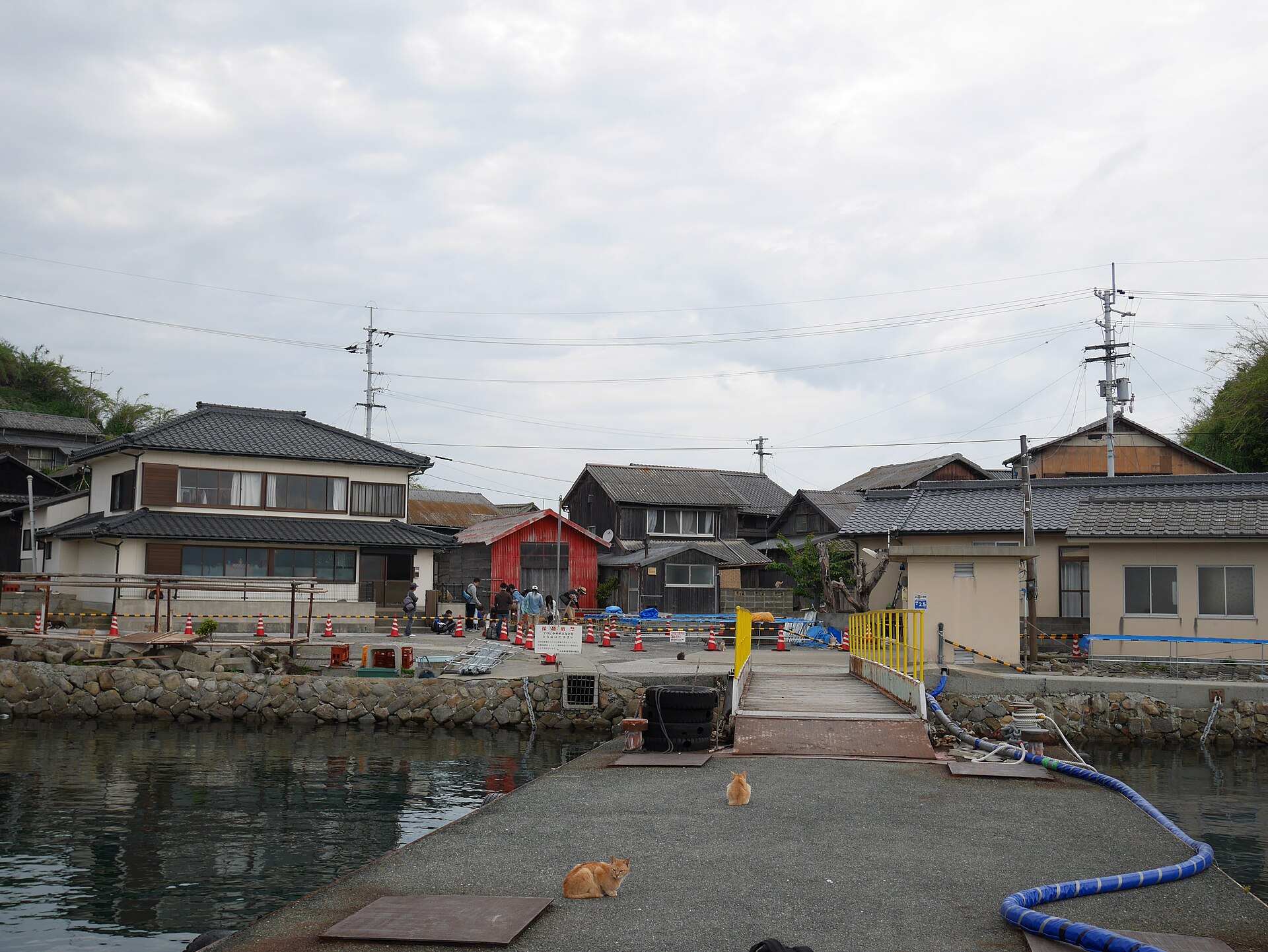The port of Aoshima island