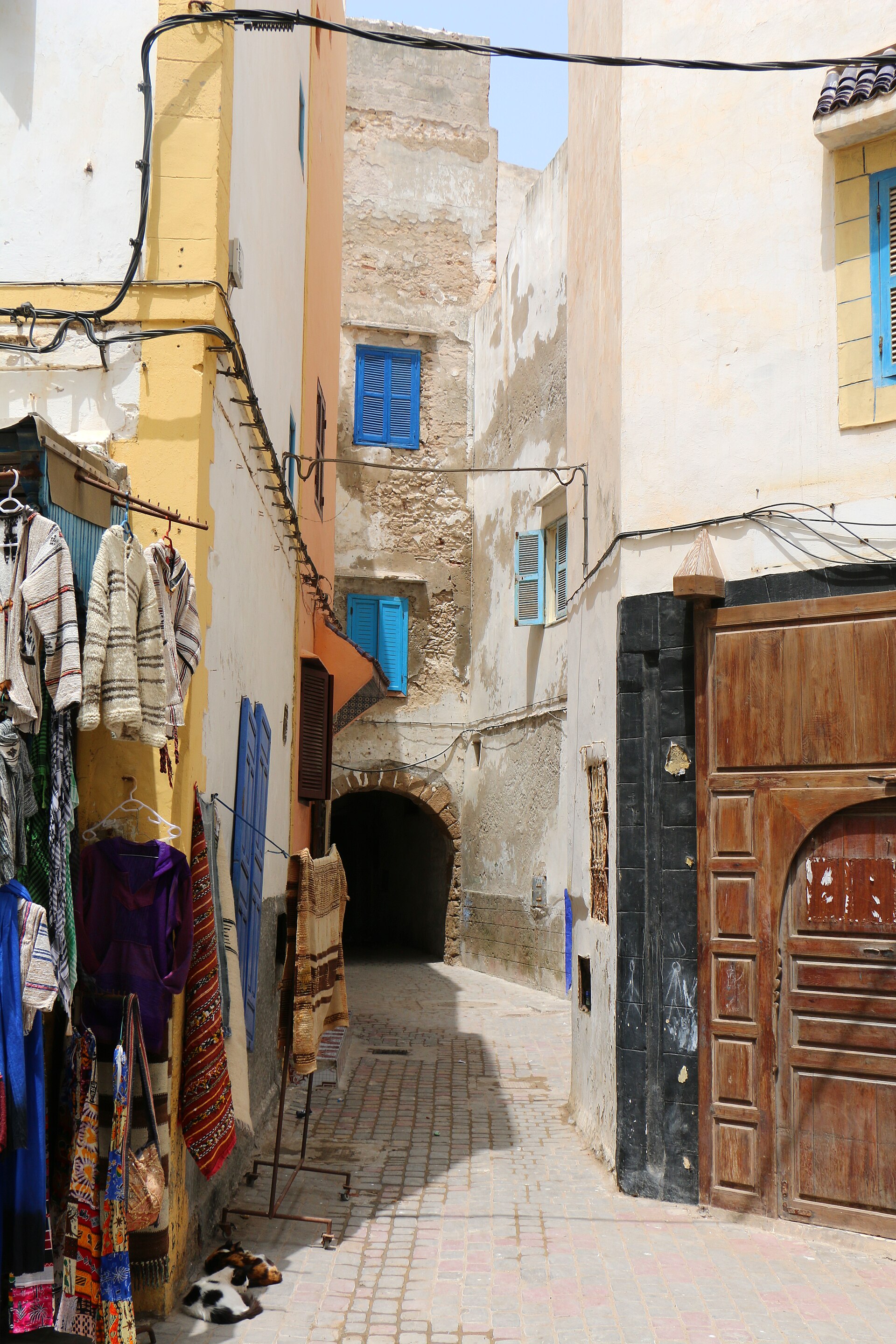 A lane in the medina of Essaouira, Morocco