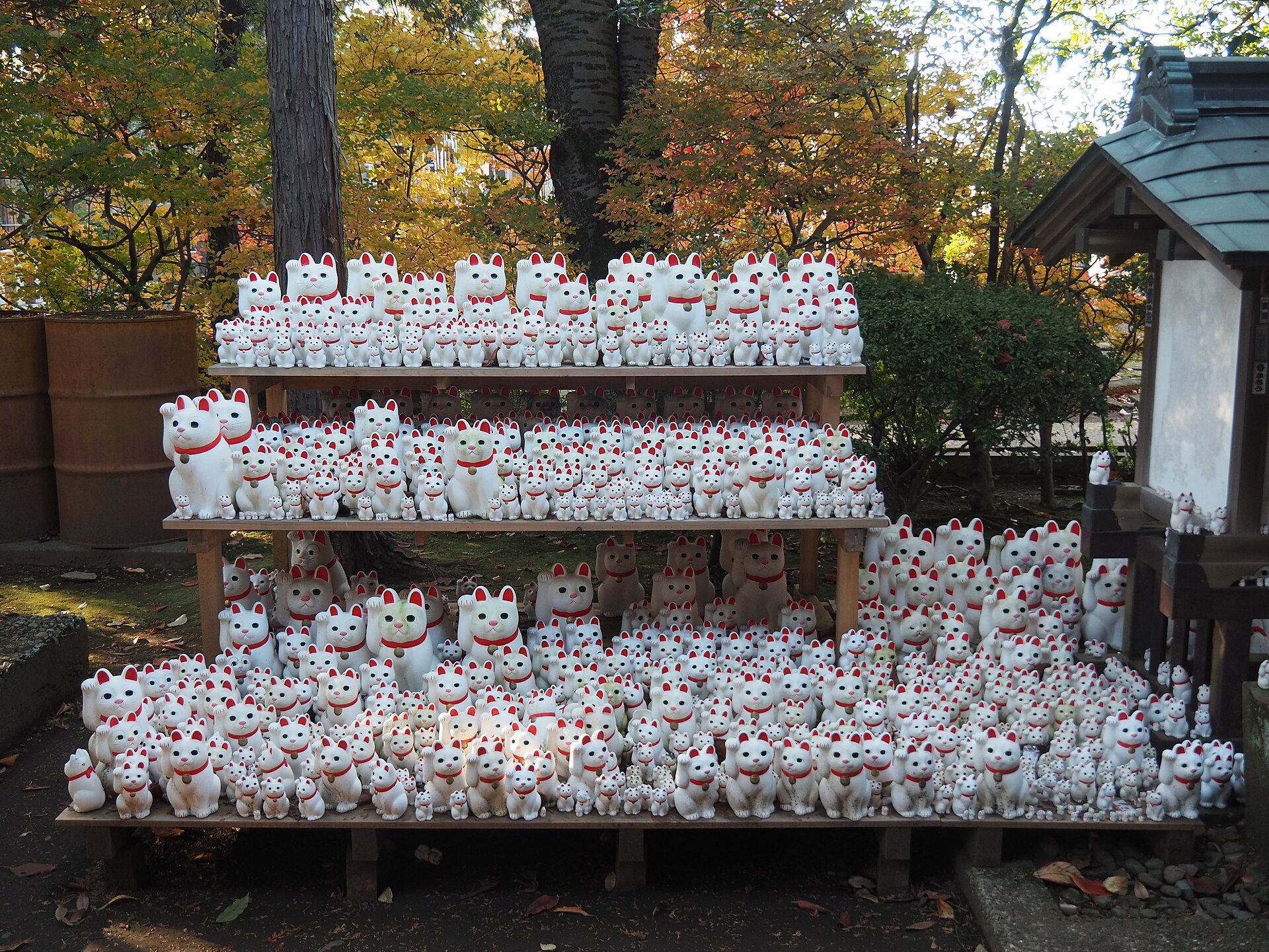 The approach to Gotokuji temple in Setagaya, Tokyo