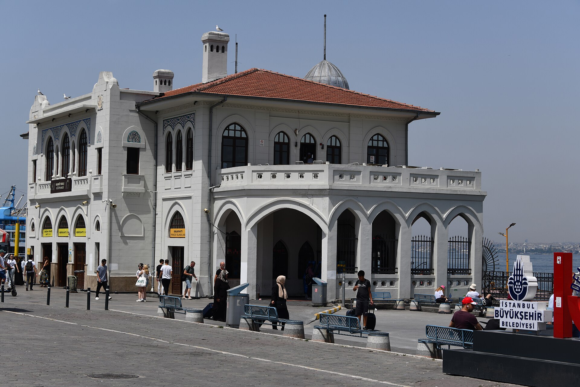 The Kadıköy ferry pier building on the Istanbul waterfront