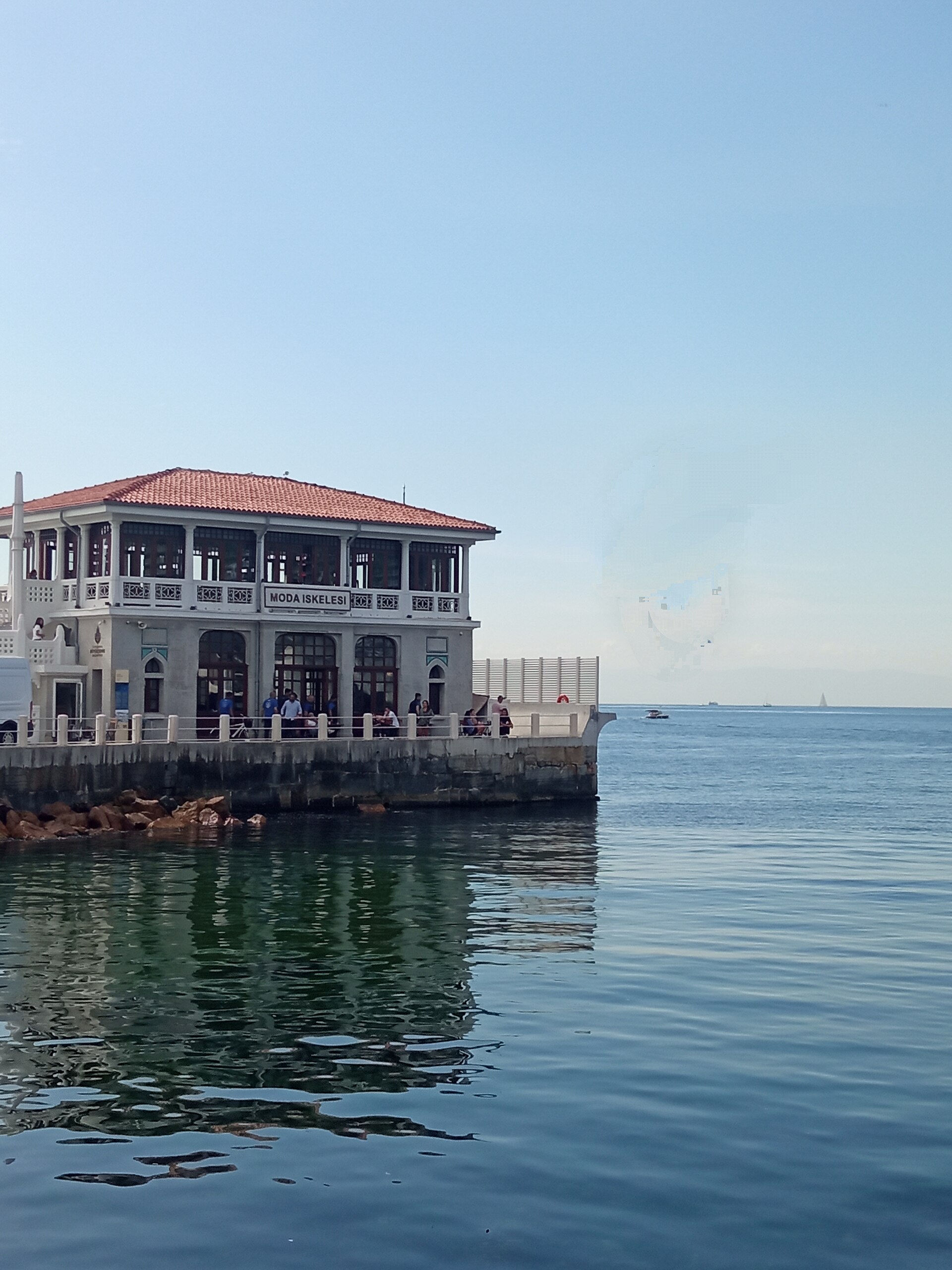 The old Moda ferry pier building on the Marmara shore
