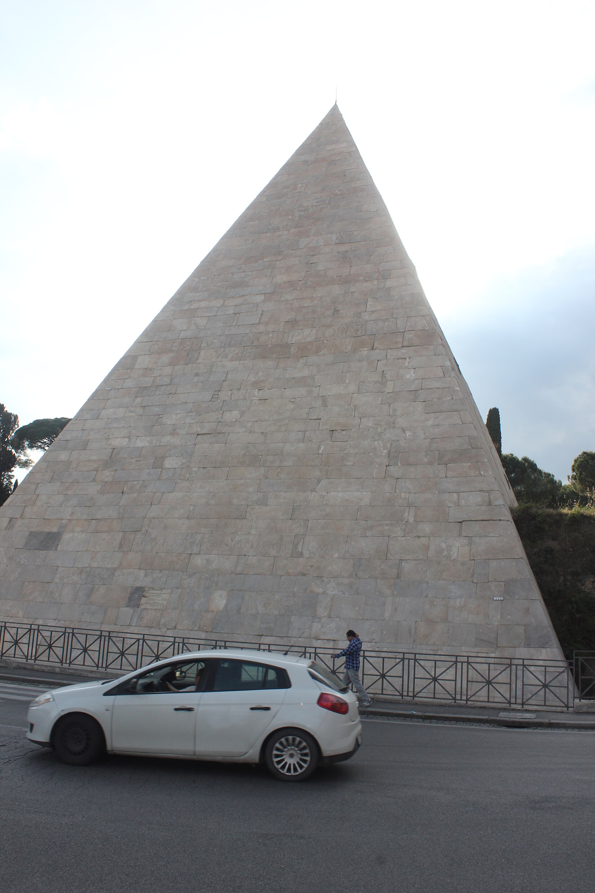 The Pyramid of Cestius in Rome