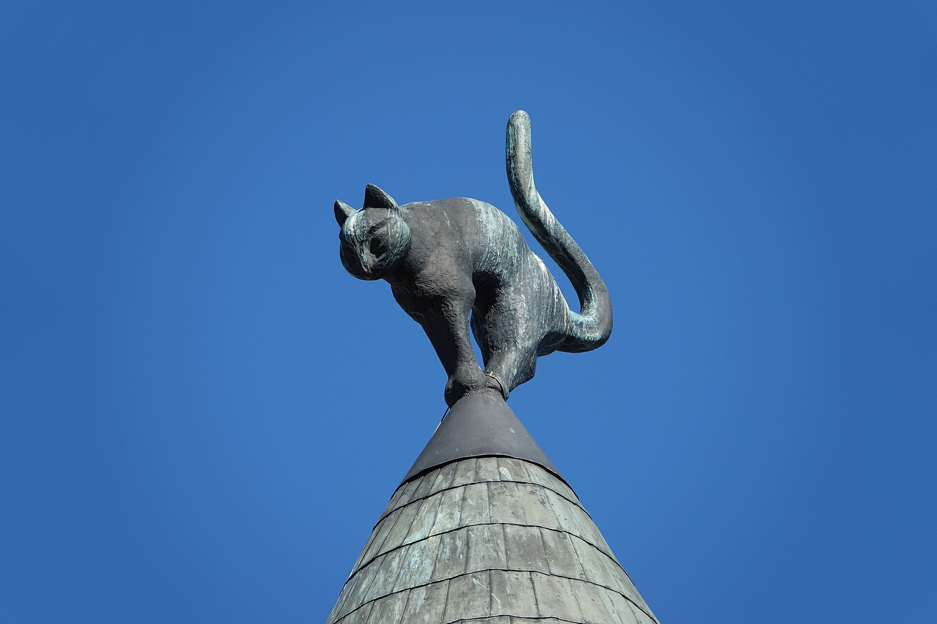 The Cat House in Riga with its copper cats on the turrets